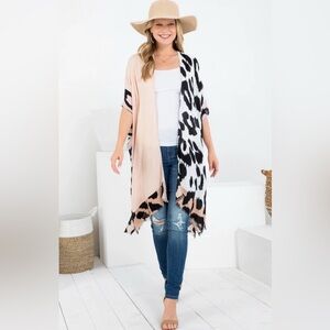 Animal Print Kimono